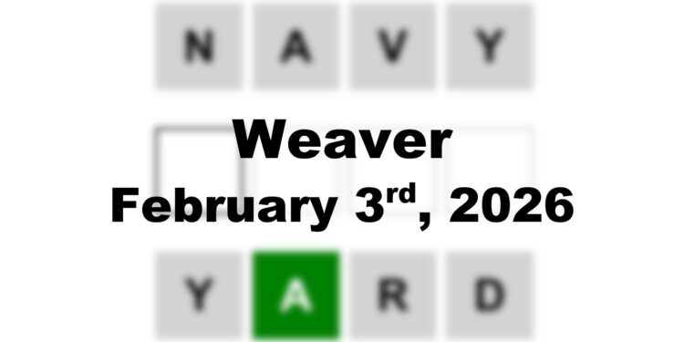 Weaver Answer - 3rd February 2026