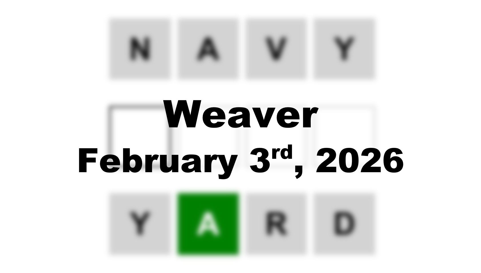 ‘Wordle’ Answer Today 1690 February 3rd 2026 – Hints and Solution (2/3/26)