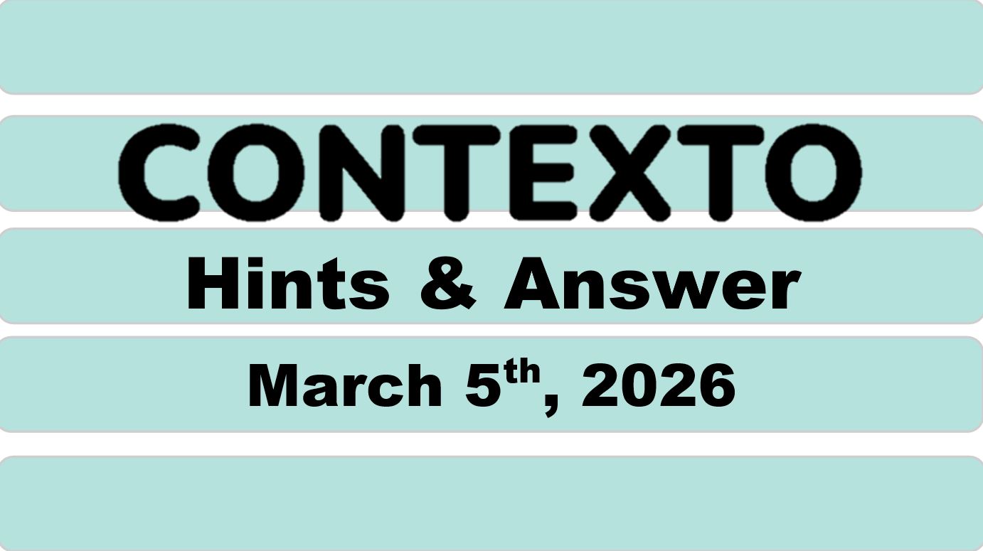 ‘Wordle’ Answer Today 1720 March 5th 2026 – Hints and Solution (3/5/26)