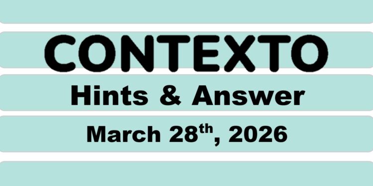Daily Contexto 1287 - March 28th 2026