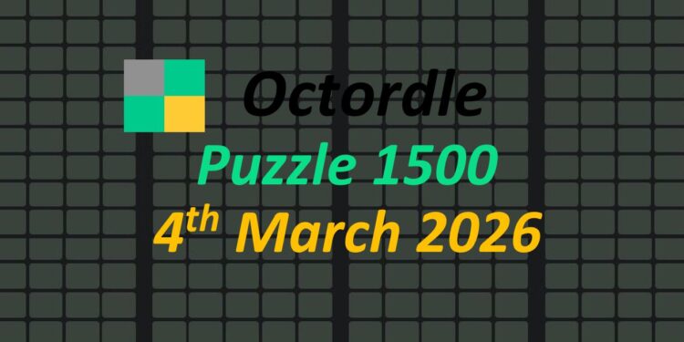 Daily Octordle 4th March 2026 Answers Today 1500