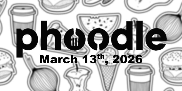 Daily Phoodle - 13th March 2026