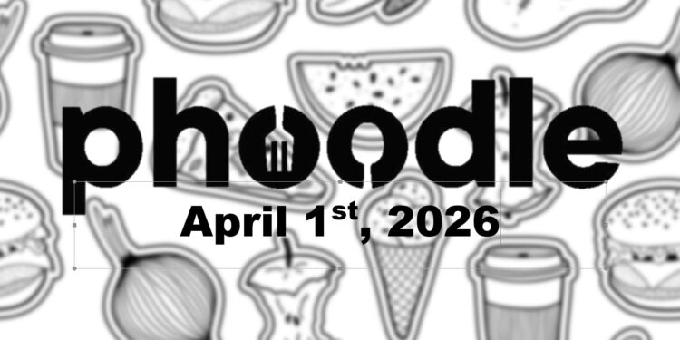 Daily Phoodle - 1st April 2026