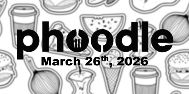 Daily Phoodle - 26th March 2026