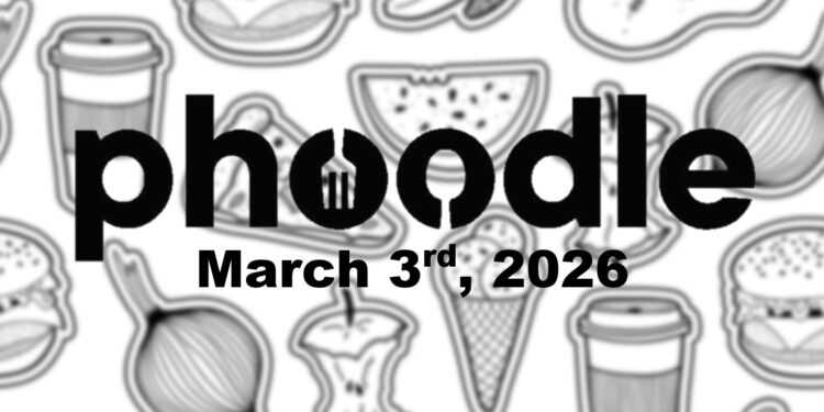 Daily Phoodle - 3rd March 2026