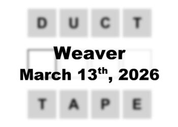 ‘Wordle’ Answer Today 1728 March 13th 2026 – Hints and Solution (3/13/26)