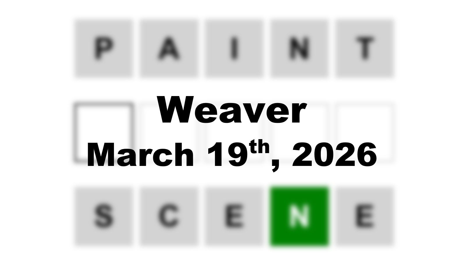 ‘Wordle’ Answer Today 1734 March 19th 2026 – Hints and Solution (3/19/26)