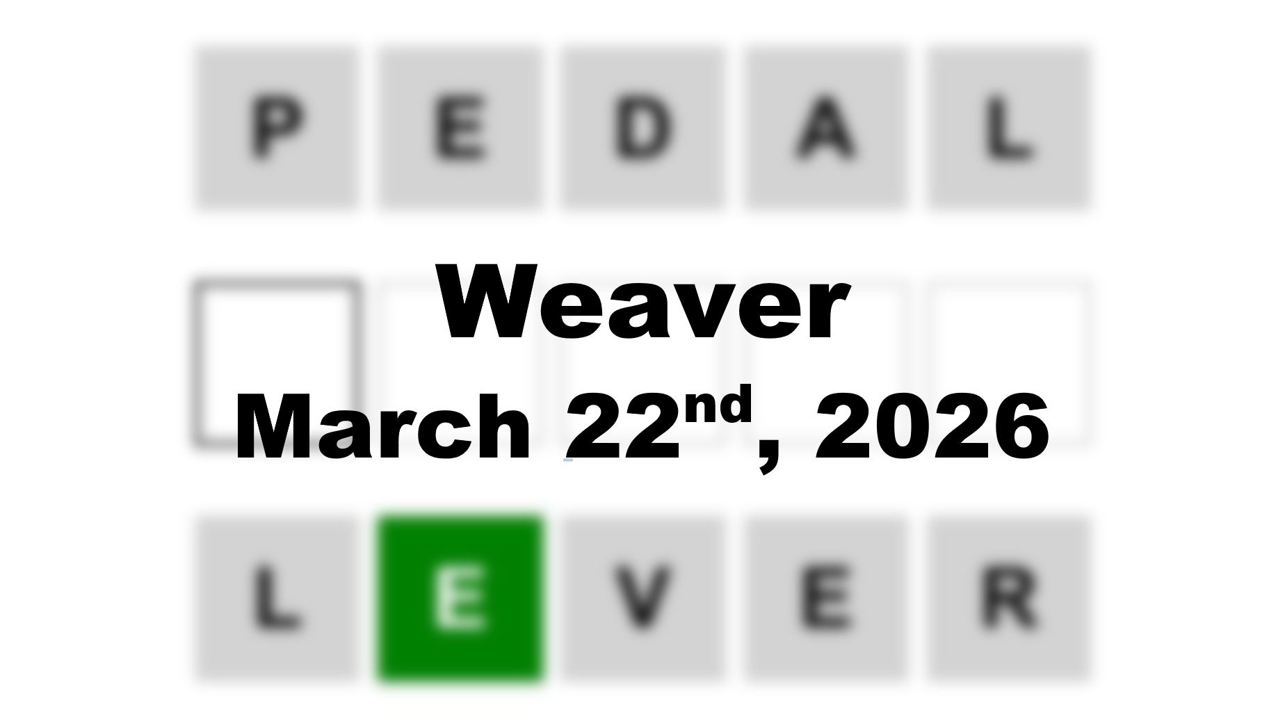 ‘Wordle’ Answer Today 1737 March 22nd 2026 – Hints and Solution (3/22/26)