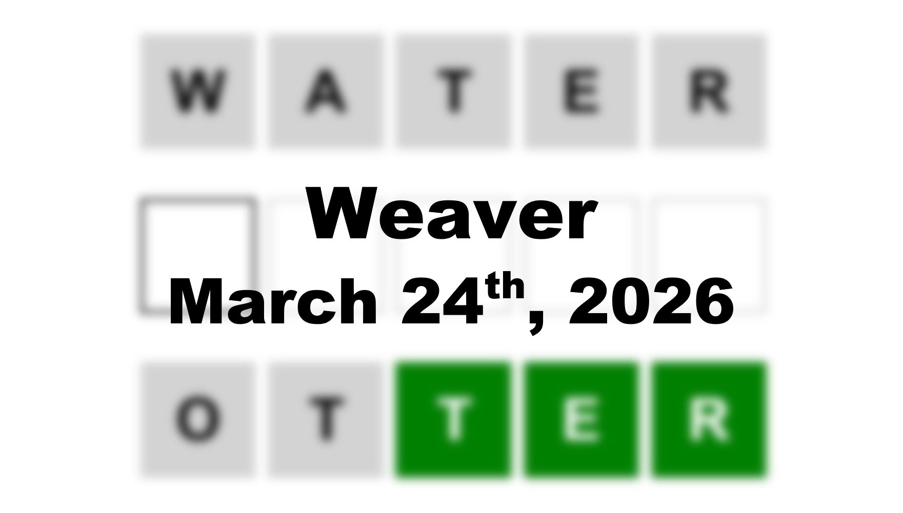 ‘Weaver’ Answer Today Pain to Pang: March 23rd 2026 Hints and Solution