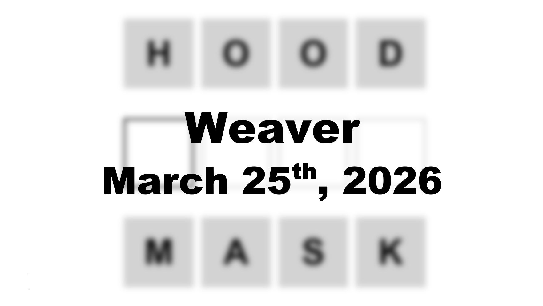 ‘Wordle’ Answer Today 1740 March 25th 2026 – Hints and Solution (3/25/26)