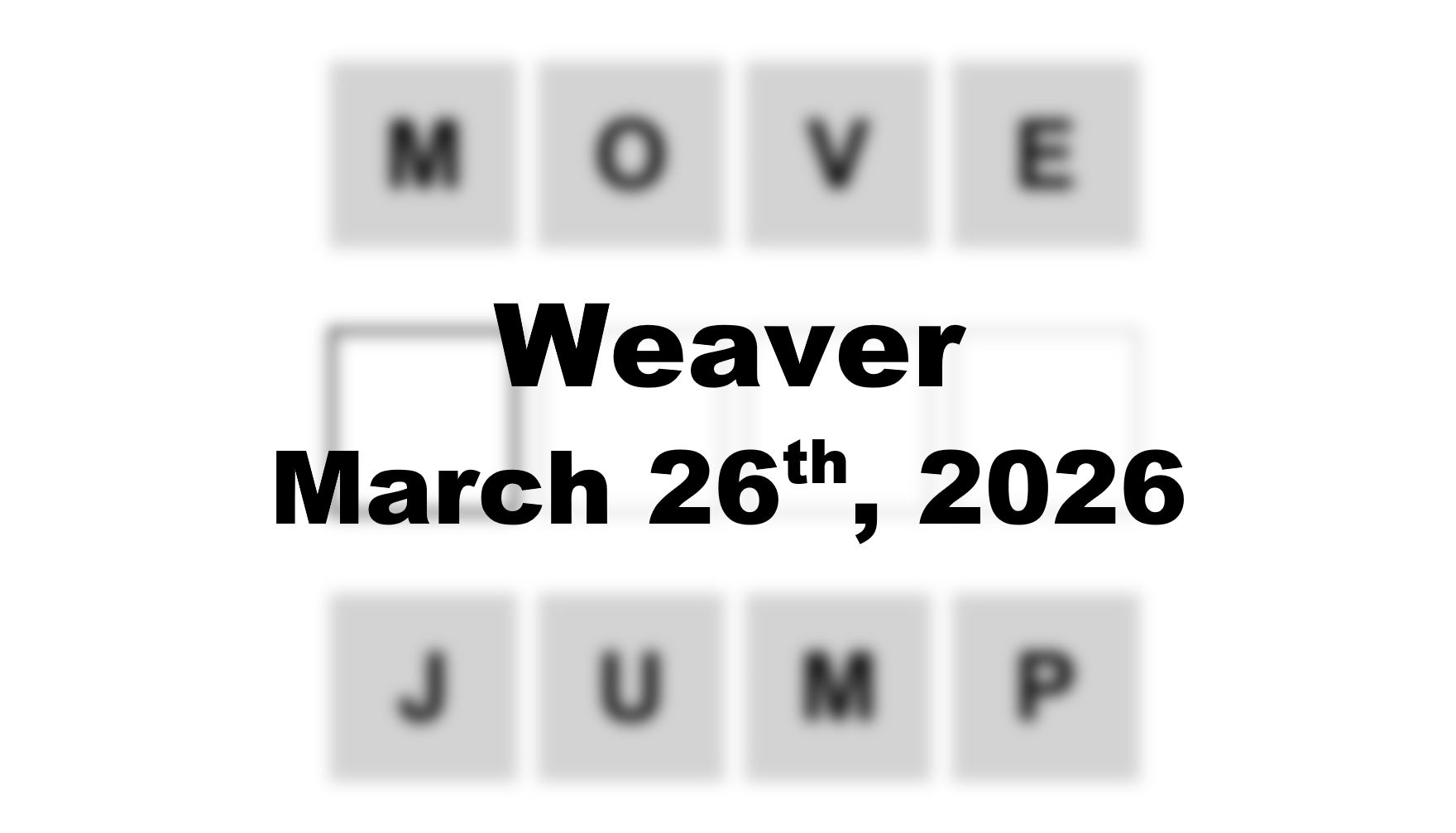 ‘Wordle’ Answer Today 1741 March 26th 2026 – Hints and Solution (3/26/26)