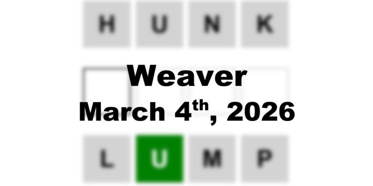 Weaver Answer - 4th March 2026