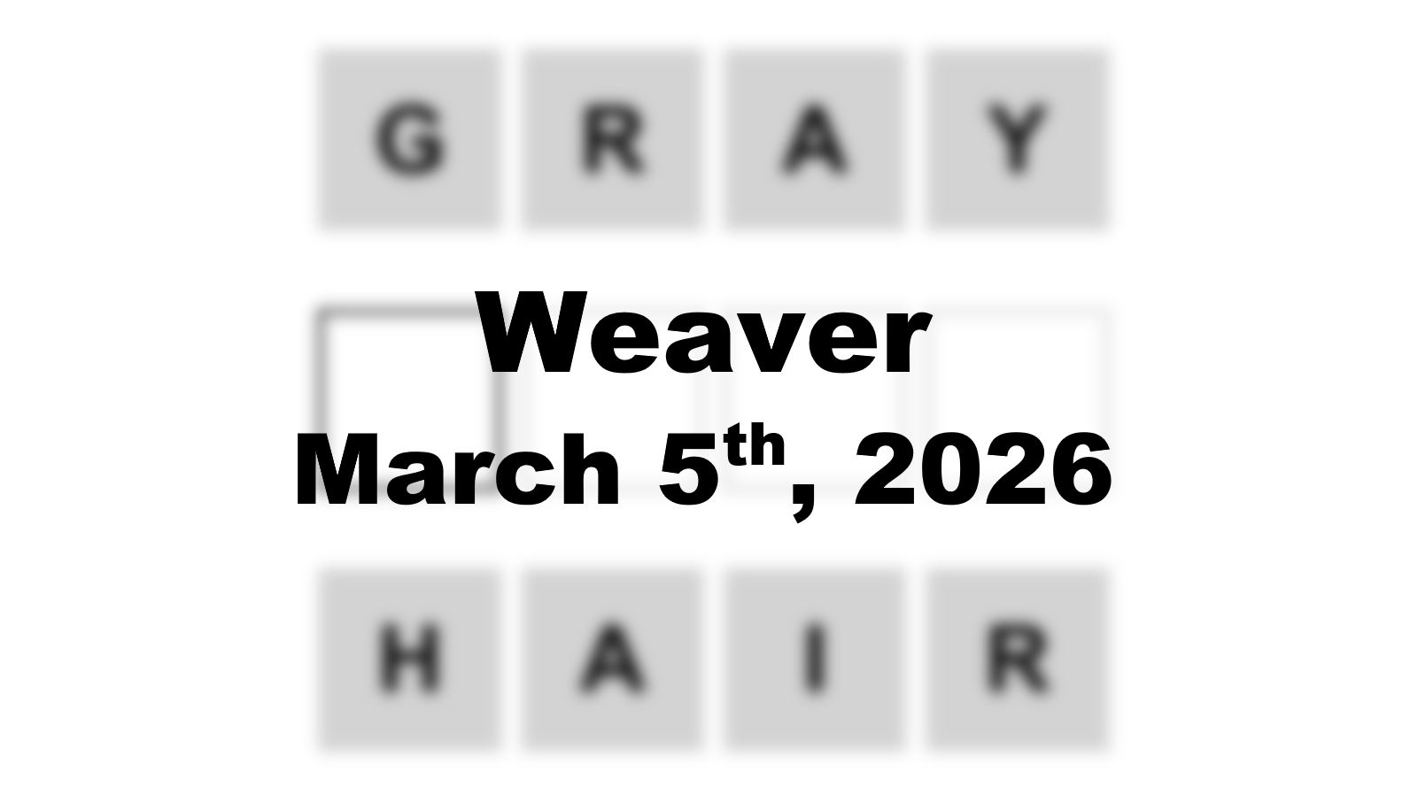 ‘Wordle’ Answer Today 1720 March 5th 2026 – Hints and Solution (3/5/26)