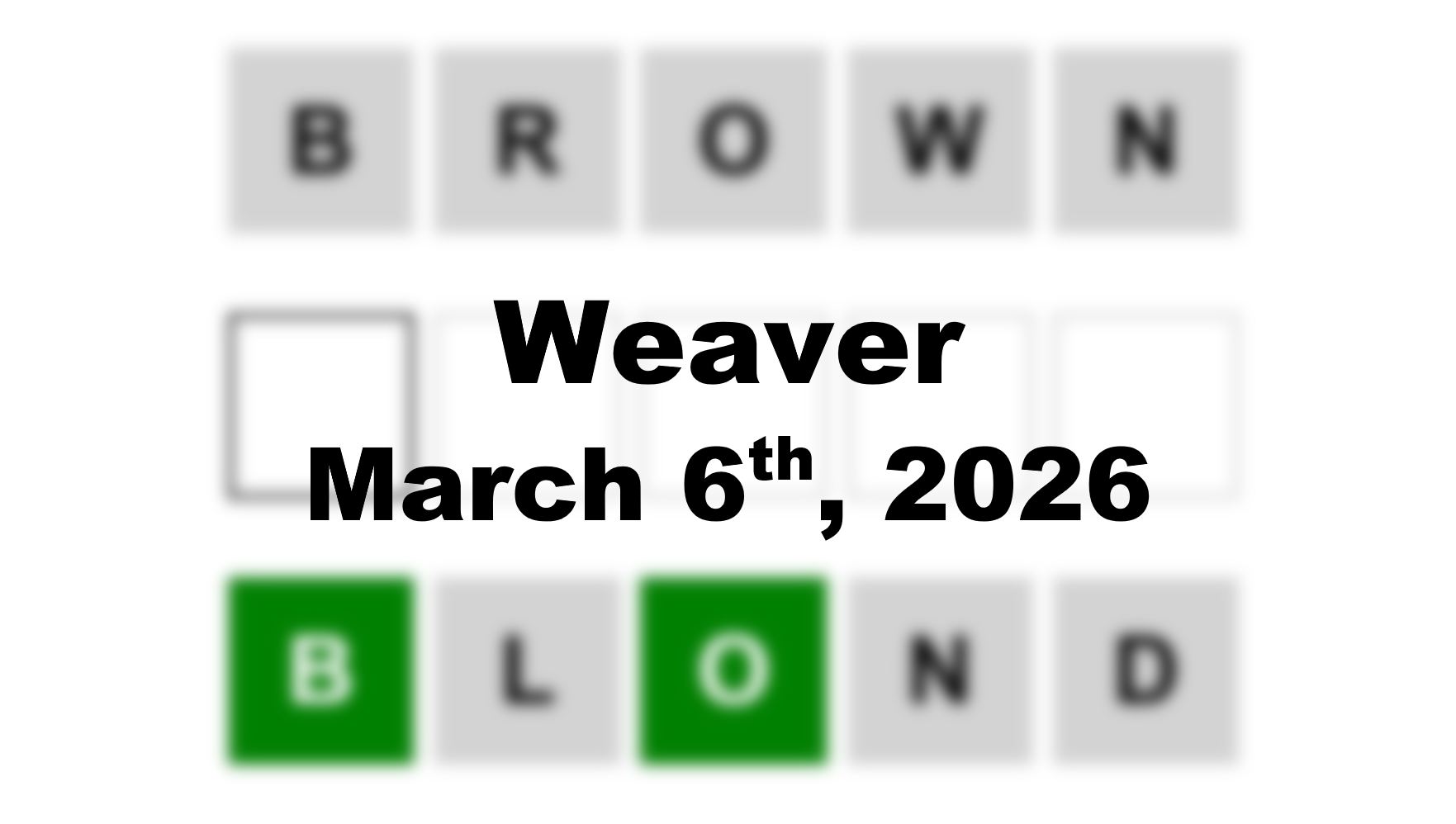 ‘Wordle’ Answer Today 1721 March 6th 2026 – Hints and Solution (3/6/26)