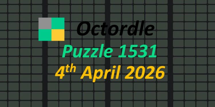 Daily Octordle 4th April 2026 Answers Today 1531