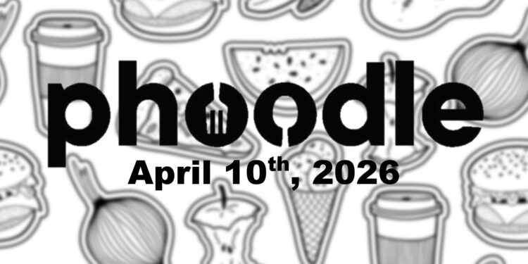 Daily Phoodle - 10th April 2026
