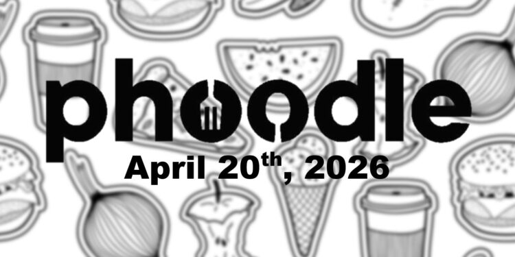 Daily Phoodle - 20th April 2026