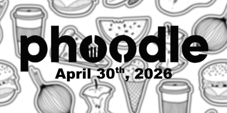 Daily Phoodle - 30th April 2026