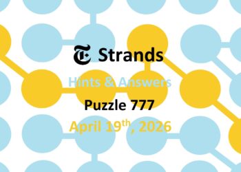 ‘Wordle’ Answer Today 1765 April 19th 2026 – Hints and Solution (4/19/26)