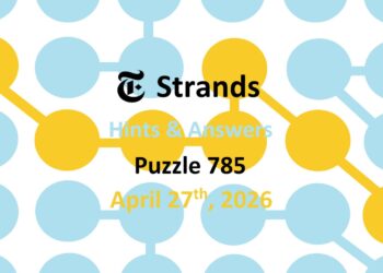 ‘Wordle’ Answer Today 1773 April 27th 2026 – Hints and Solution (4/27/26)