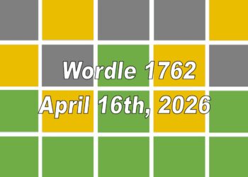 ‘Wordle’ Answer Today 1762 April 16th 2026 – Hints and Solution (4/16/26)