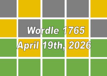 ‘Wordle’ Answer Today 1765 April 19th 2026 – Hints and Solution (4/19/26)