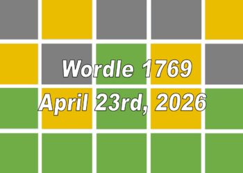 ‘Wordle’ Answer Today 1769 April 23rd 2026 – Hints and Solution (4/23/26)