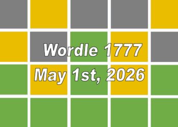 ‘Wordle’ Answer Today 1777 May 1st 2026 – Hints and Solution (5/1/26)