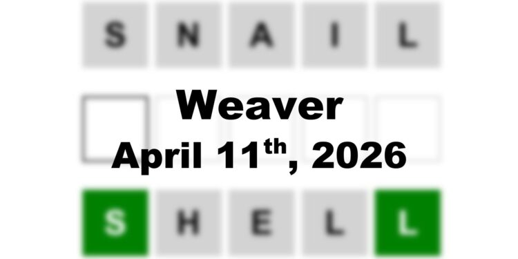 Weaver Answer - 11th April 2026