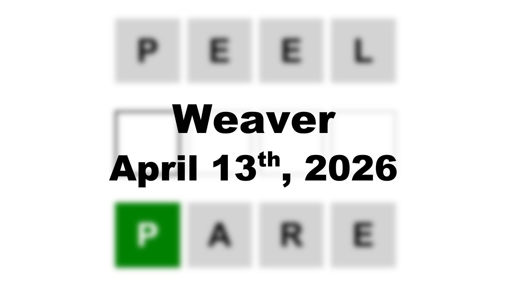 ‘Wordle’ Answer Today 1759 April 13th 2026 – Hints and Solution (4/13/26)