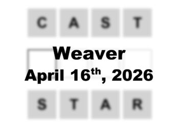 ‘Wordle’ Answer Today 1762 April 16th 2026 – Hints and Solution (4/16/26)