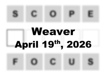 ‘Wordle’ Answer Today 1765 April 19th 2026 – Hints and Solution (4/19/26)