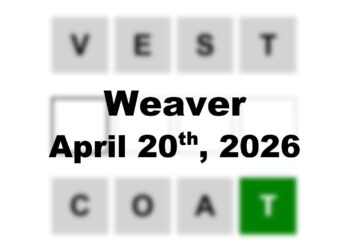 ‘Weaver’ Answer Today Vest to Coat: April 20th 2026 Hints and Solution