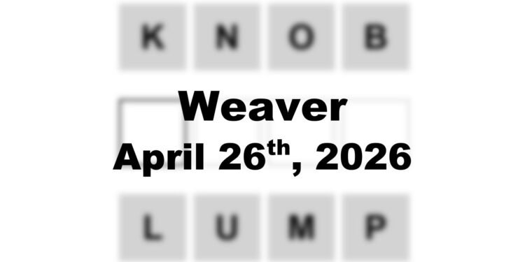 Weaver Answer - 26th April 2026