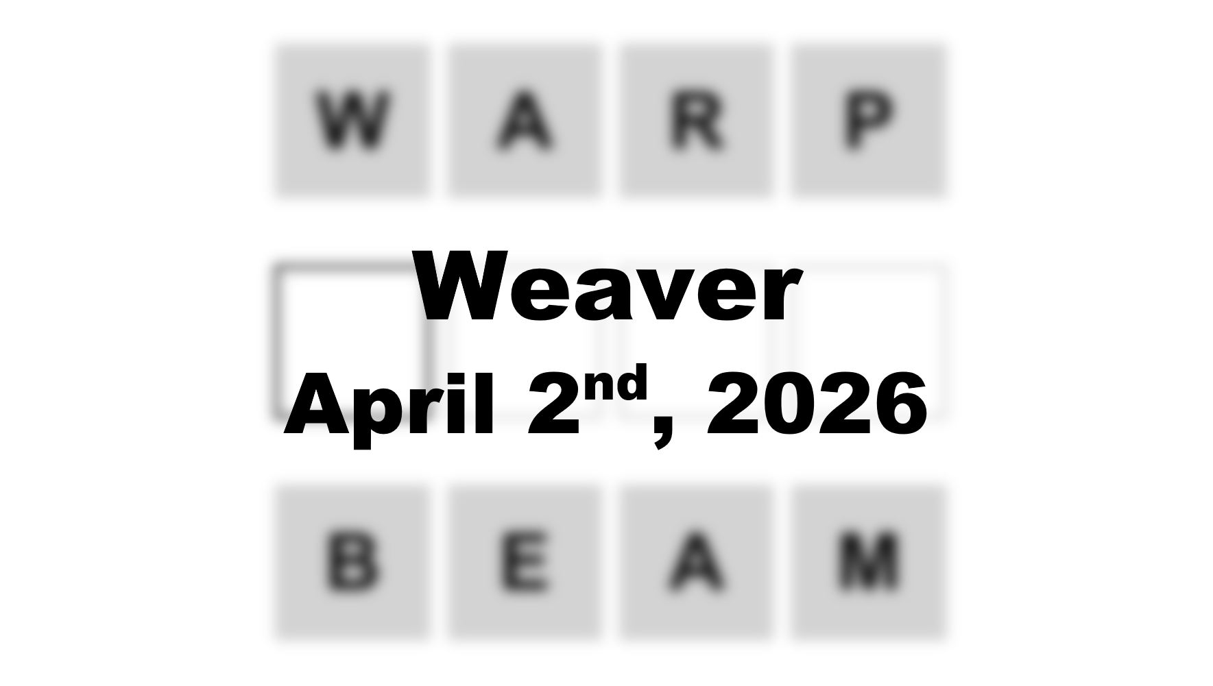 ‘Wordle’ Answer Today 1748 April 2nd 2026 – Hints and Solution (4/2/26)