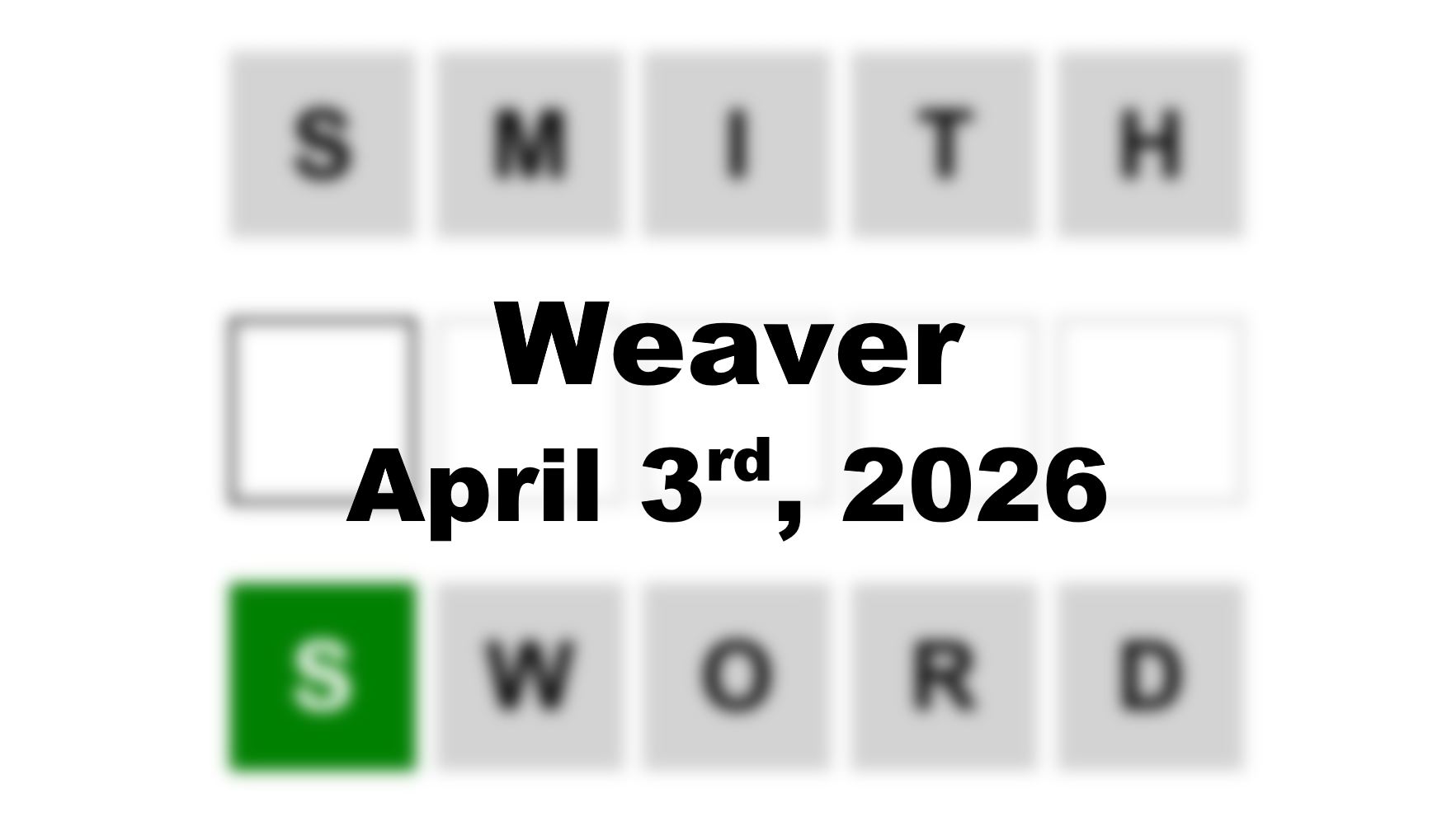 ‘Wordle’ Answer Today 1749 April 3rd 2026 – Hints and Solution (4/3/26)