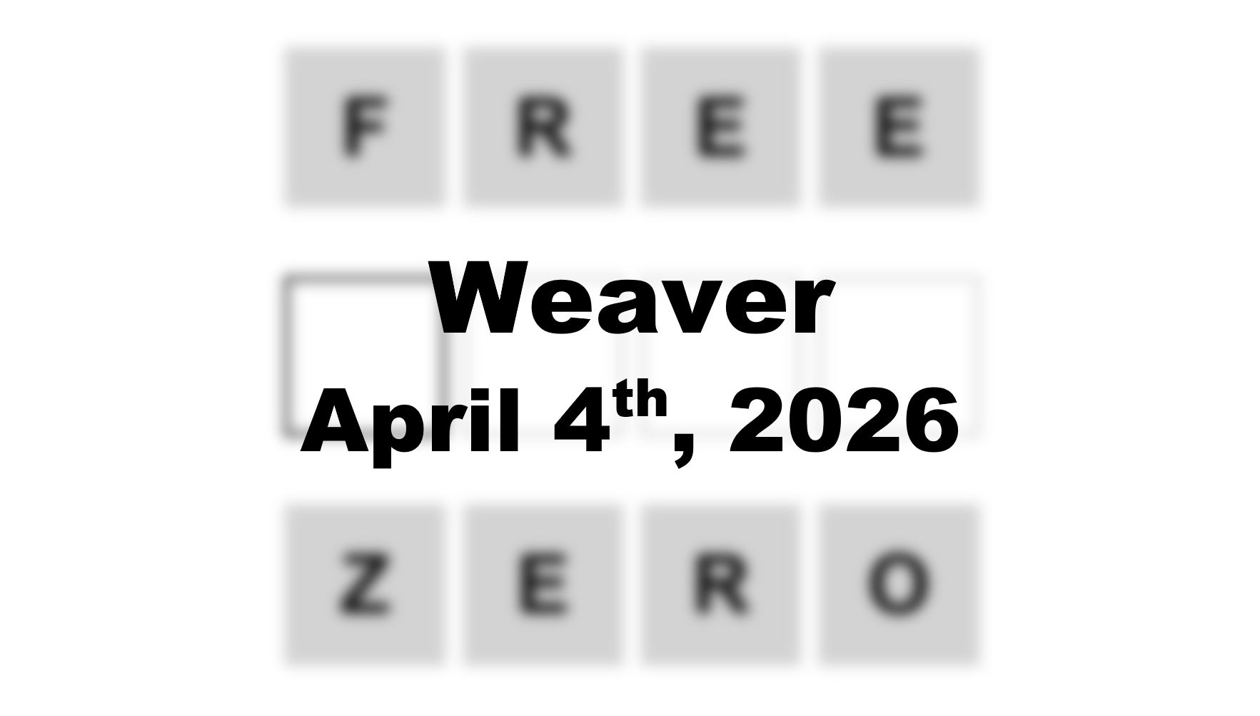 ‘Wordle’ Answer Today 1750 April 4th 2026 – Hints and Solution (4/4/26)