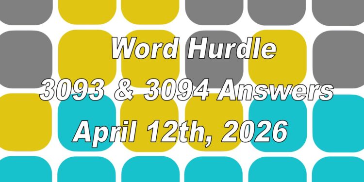Word Hurdle #3093 & #3094 - 12th April 2026