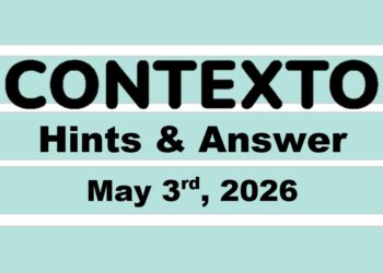 ‘Wordle’ Answer Today 1779 May 3rd 2026 – Hints and Solution (5/3/26)