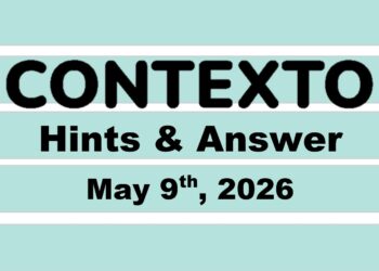 ‘Wordle’ Answer Today 1785 May 9th 2026 – Hints and Solution (5/9/26)