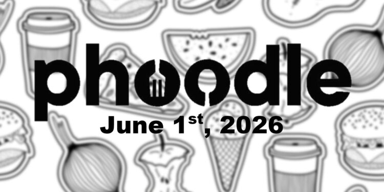 Daily Phoodle - 1st June 2026