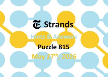 ‘Wordle’ Answer Today 1803 May 27th 2026 – Hints and Solution (5/27/26)