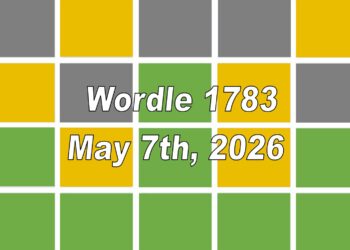 ‘Wordle’ Answer Today 1783 May 7th 2026 – Hints and Solution (5/7/26)