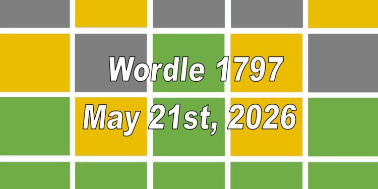 Daily Wordle 1797 - 21st May 2026