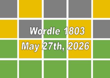 ‘Wordle’ Answer Today 1803 May 27th 2026 – Hints and Solution (5/27/26)