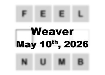 ‘Wordle’ Answer Today 1786 May 10th 2026 – Hints and Solution (5/10/26)