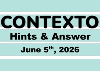 ‘Wordle’ Answer Today 1812 June 5th 2026 – Hints and Solution (6/5/26)
