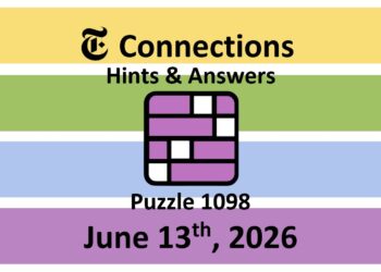 ‘Wordle’ Answer Today 1820 June 13th 2026 – Hints and Solution (6/13/26)