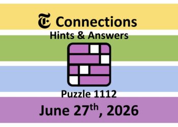 ‘Wordle’ Answer Today 1834 June 27th 2026 – Hints and Solution (6/27/26)