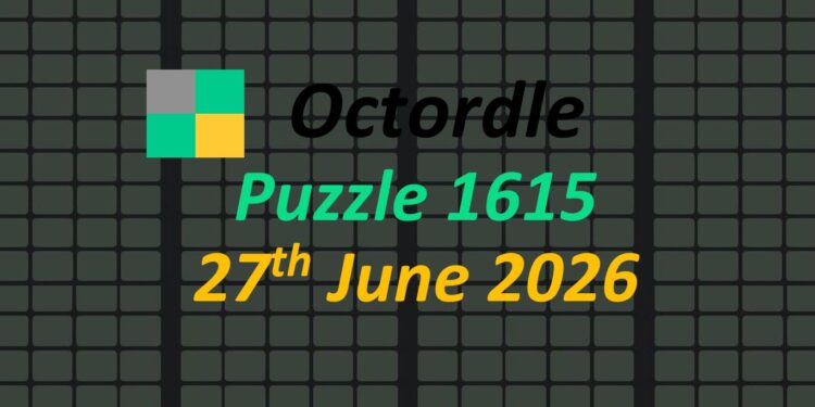 Daily Octordle 27th June 2026 Answers Today 1615